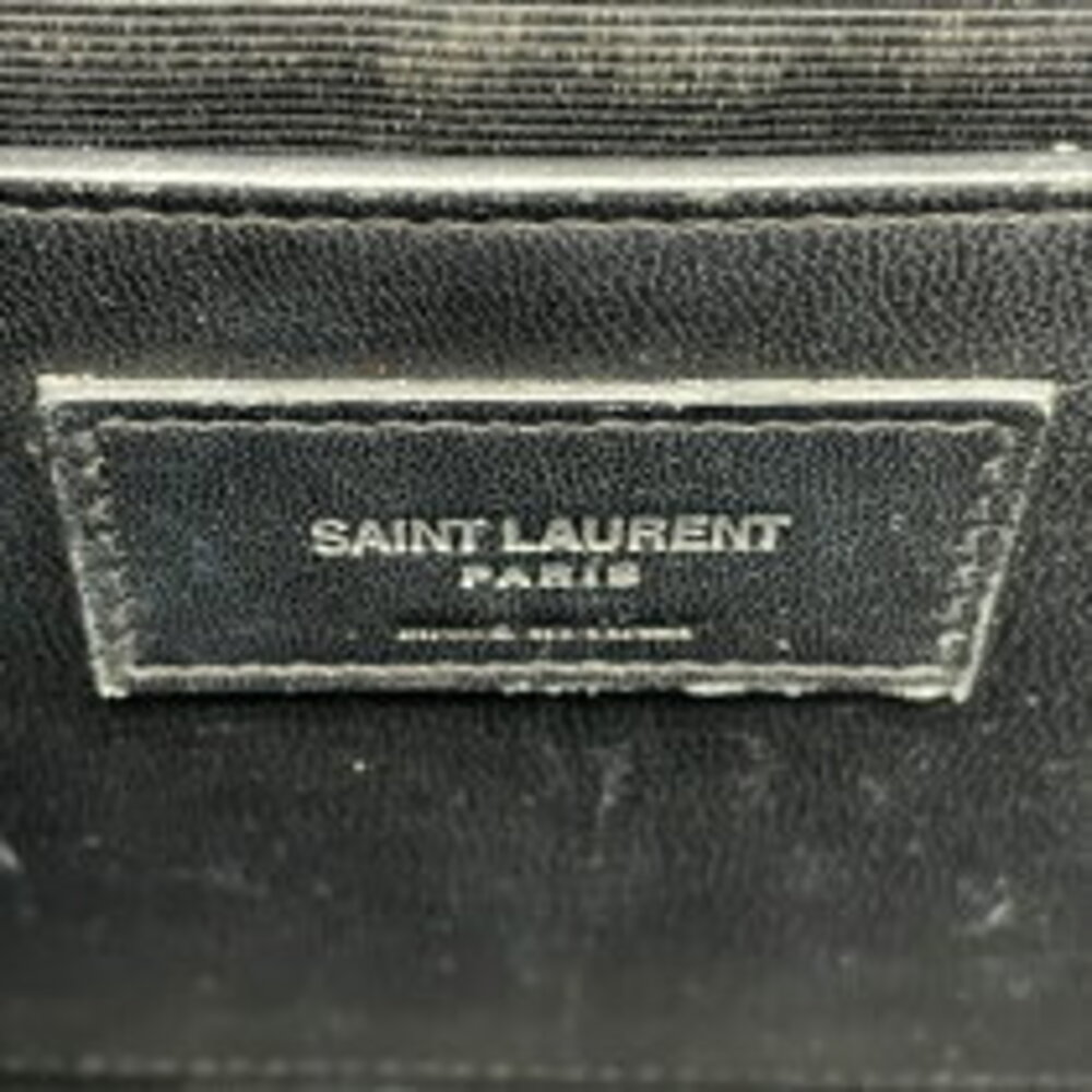 Saint Laurent Chain Caviar Black Bag Sterling Envelope Shoulder - Picture 7 of 11